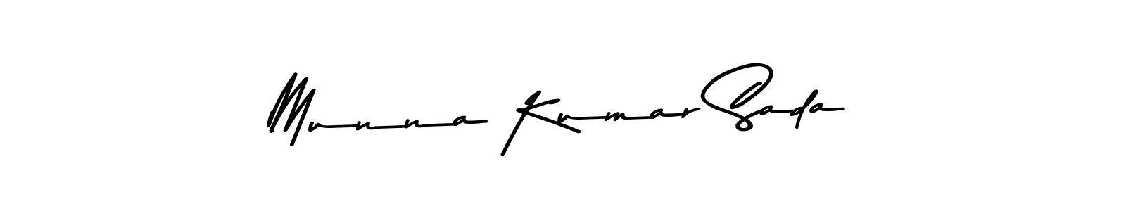 Create a beautiful signature design for name Munna Kumar Sada. With this signature (Asem Kandis PERSONAL USE) fonts, you can make a handwritten signature for free. Munna Kumar Sada signature style 9 images and pictures png