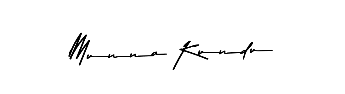 Use a signature maker to create a handwritten signature online. With this signature software, you can design (Asem Kandis PERSONAL USE) your own signature for name Munna Kundu. Munna Kundu signature style 9 images and pictures png