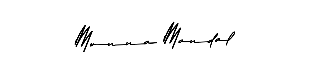 Create a beautiful signature design for name Munna Mandal. With this signature (Asem Kandis PERSONAL USE) fonts, you can make a handwritten signature for free. Munna Mandal signature style 9 images and pictures png