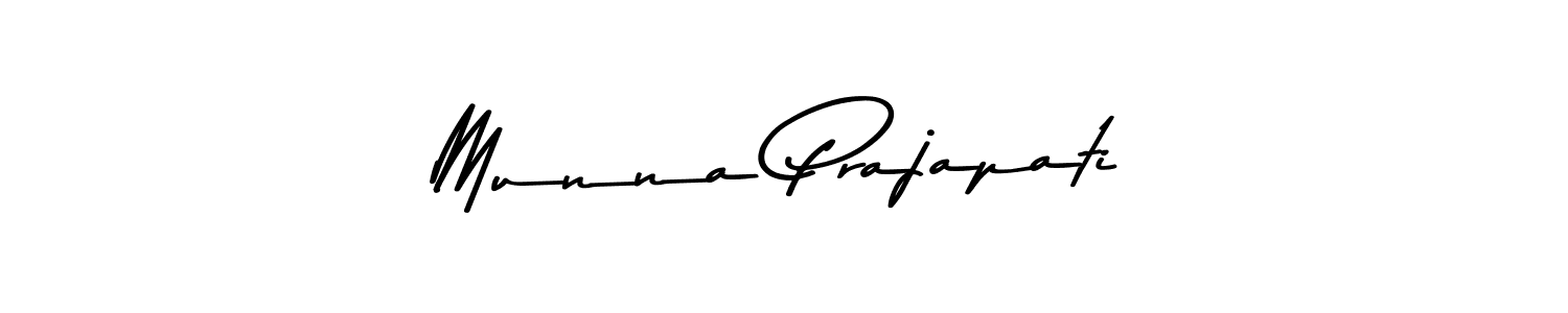 Create a beautiful signature design for name Munna Prajapati. With this signature (Asem Kandis PERSONAL USE) fonts, you can make a handwritten signature for free. Munna Prajapati signature style 9 images and pictures png