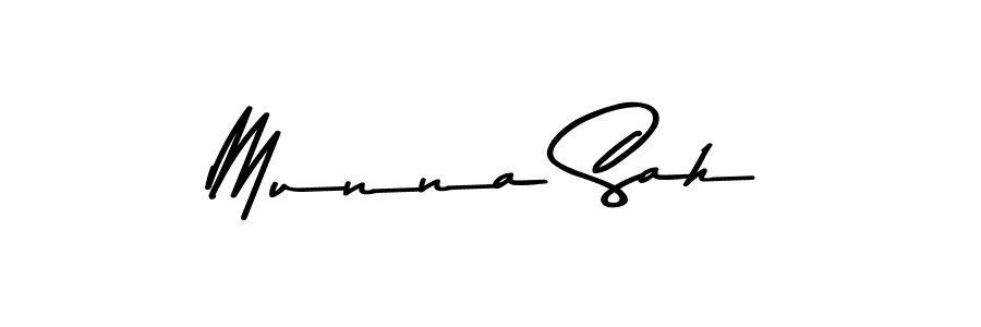 Munna Sah stylish signature style. Best Handwritten Sign (Asem Kandis PERSONAL USE) for my name. Handwritten Signature Collection Ideas for my name Munna Sah. Munna Sah signature style 9 images and pictures png