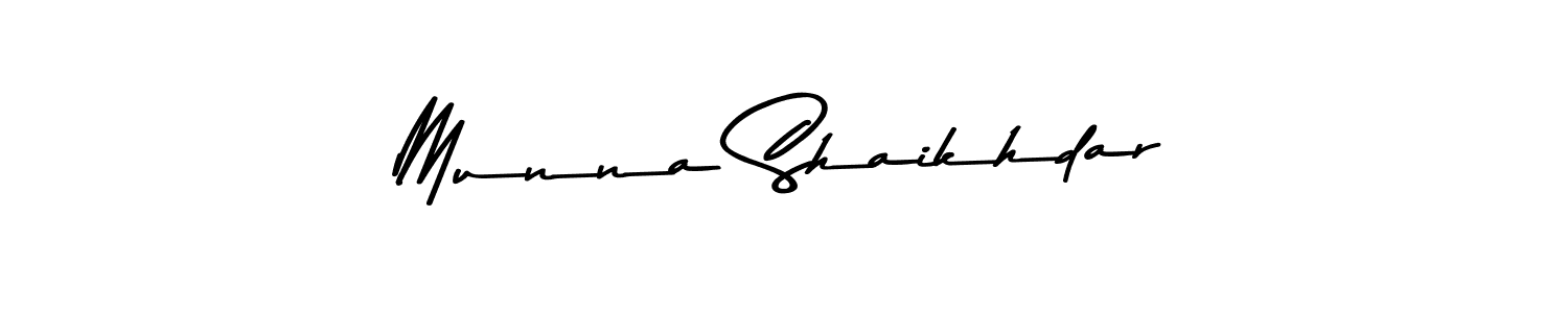 Make a beautiful signature design for name Munna Shaikhdar. With this signature (Asem Kandis PERSONAL USE) style, you can create a handwritten signature for free. Munna Shaikhdar signature style 9 images and pictures png
