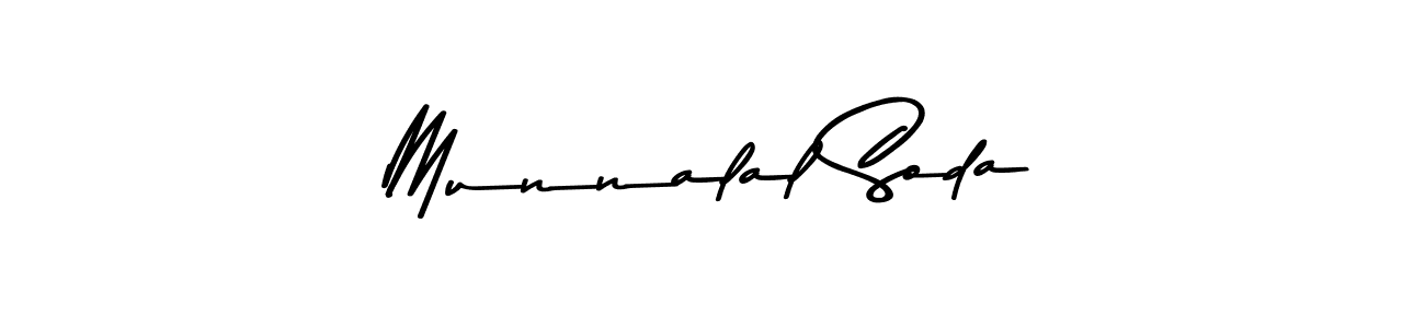 Make a beautiful signature design for name Munnalal Soda. With this signature (Asem Kandis PERSONAL USE) style, you can create a handwritten signature for free. Munnalal Soda signature style 9 images and pictures png