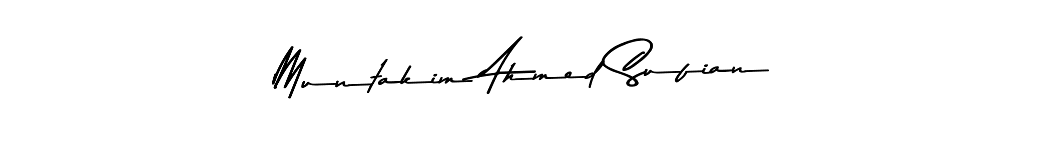 Create a beautiful signature design for name Muntakim Ahmed Sufian. With this signature (Asem Kandis PERSONAL USE) fonts, you can make a handwritten signature for free. Muntakim Ahmed Sufian signature style 9 images and pictures png