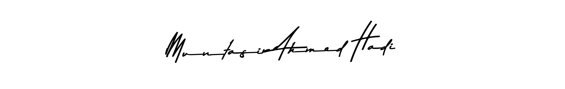 Also You can easily find your signature by using the search form. We will create Muntasir Ahmed Hadi name handwritten signature images for you free of cost using Asem Kandis PERSONAL USE sign style. Muntasir Ahmed Hadi signature style 9 images and pictures png