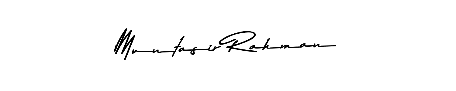 Create a beautiful signature design for name Muntasir Rahman. With this signature (Asem Kandis PERSONAL USE) fonts, you can make a handwritten signature for free. Muntasir Rahman signature style 9 images and pictures png