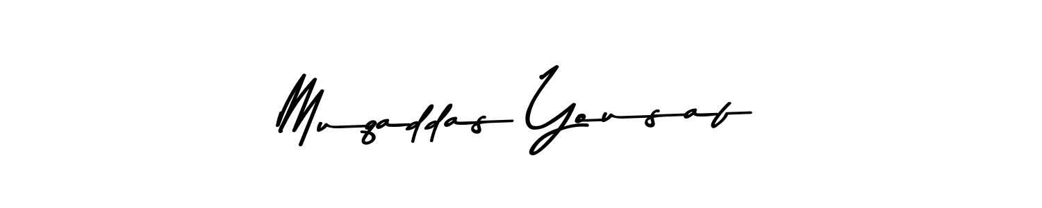 Here are the top 10 professional signature styles for the name Muqaddas Yousaf. These are the best autograph styles you can use for your name. Muqaddas Yousaf signature style 9 images and pictures png
