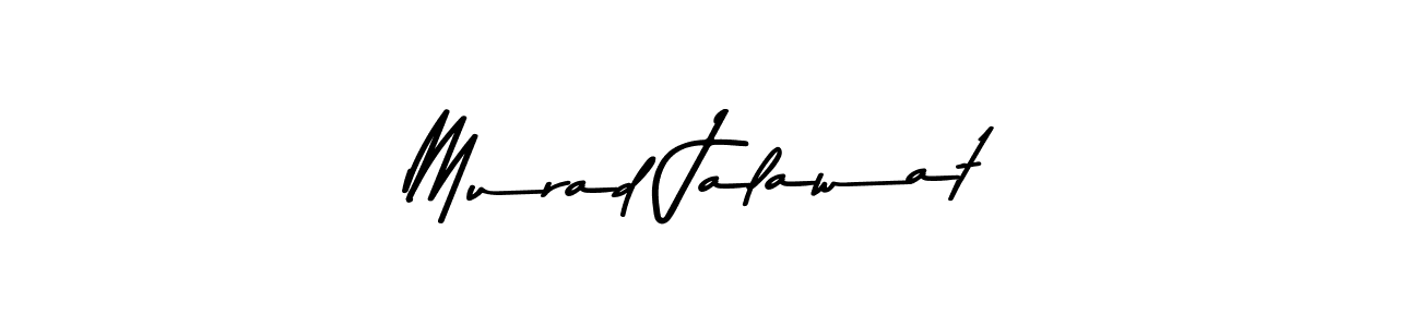 How to make Murad Jalawat name signature. Use Asem Kandis PERSONAL USE style for creating short signs online. This is the latest handwritten sign. Murad Jalawat signature style 9 images and pictures png