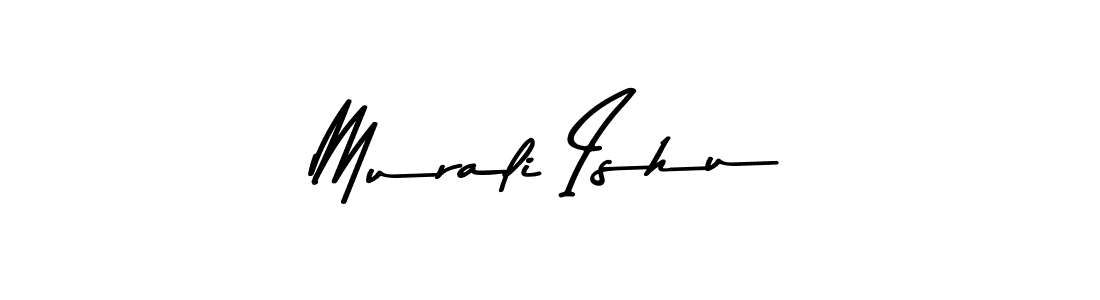 How to make Murali Ishu name signature. Use Asem Kandis PERSONAL USE style for creating short signs online. This is the latest handwritten sign. Murali Ishu signature style 9 images and pictures png