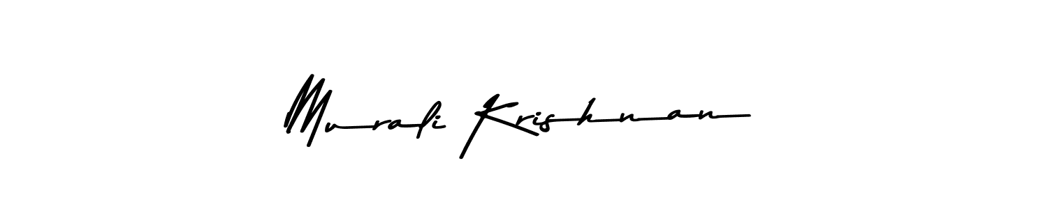 Design your own signature with our free online signature maker. With this signature software, you can create a handwritten (Asem Kandis PERSONAL USE) signature for name Murali Krishnan. Murali Krishnan signature style 9 images and pictures png