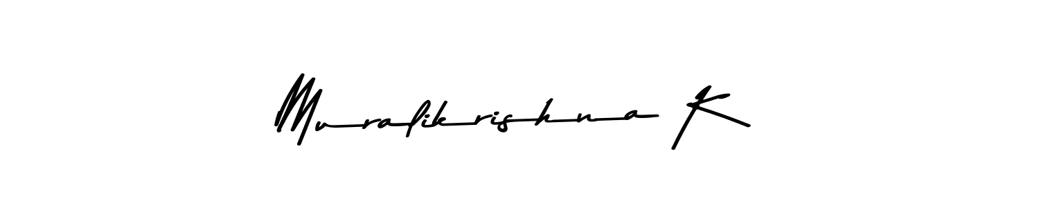 Also You can easily find your signature by using the search form. We will create Muralikrishna K name handwritten signature images for you free of cost using Asem Kandis PERSONAL USE sign style. Muralikrishna K signature style 9 images and pictures png