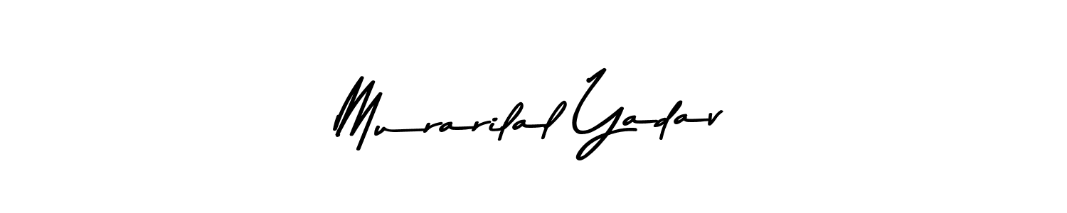 Create a beautiful signature design for name Murarilal Yadav. With this signature (Asem Kandis PERSONAL USE) fonts, you can make a handwritten signature for free. Murarilal Yadav signature style 9 images and pictures png
