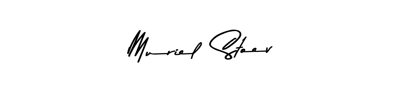 Asem Kandis PERSONAL USE is a professional signature style that is perfect for those who want to add a touch of class to their signature. It is also a great choice for those who want to make their signature more unique. Get Muriel  Stoev name to fancy signature for free. Muriel  Stoev signature style 9 images and pictures png