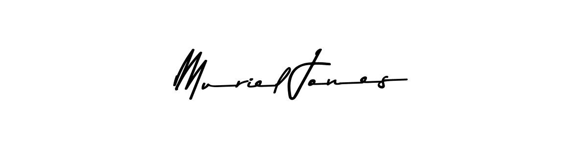Use a signature maker to create a handwritten signature online. With this signature software, you can design (Asem Kandis PERSONAL USE) your own signature for name Muriel Jones. Muriel Jones signature style 9 images and pictures png