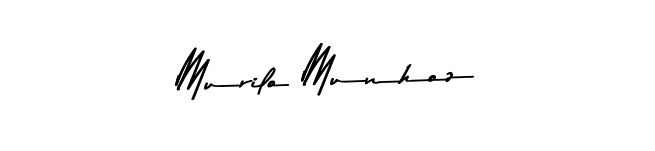 Murilo Munhoz stylish signature style. Best Handwritten Sign (Asem Kandis PERSONAL USE) for my name. Handwritten Signature Collection Ideas for my name Murilo Munhoz. Murilo Munhoz signature style 9 images and pictures png