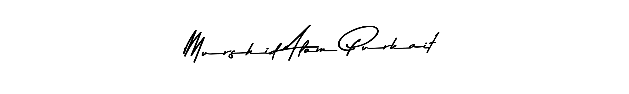 You can use this online signature creator to create a handwritten signature for the name Murshid Alom Purkait. This is the best online autograph maker. Murshid Alom Purkait signature style 9 images and pictures png