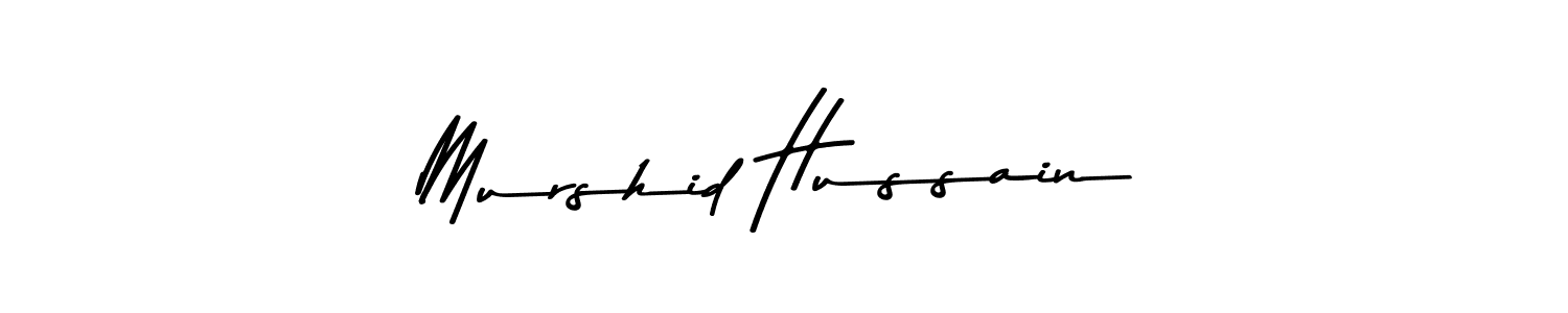 Use a signature maker to create a handwritten signature online. With this signature software, you can design (Asem Kandis PERSONAL USE) your own signature for name Murshid Hussain. Murshid Hussain signature style 9 images and pictures png