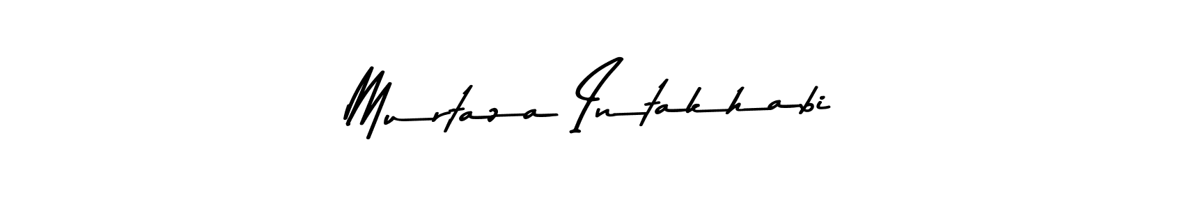 if you are searching for the best signature style for your name Murtaza Intakhabi. so please give up your signature search. here we have designed multiple signature styles  using Asem Kandis PERSONAL USE. Murtaza Intakhabi signature style 9 images and pictures png