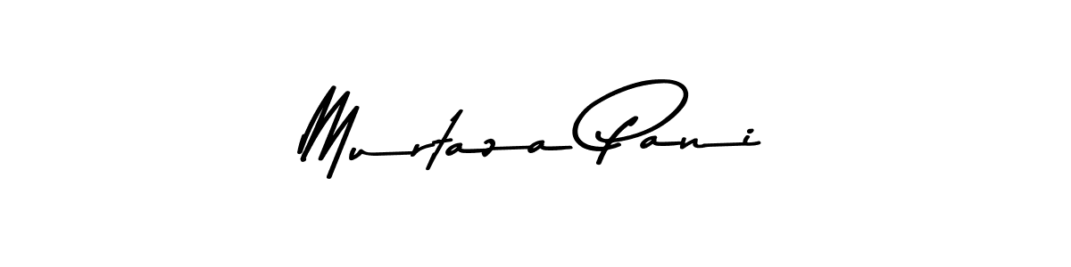 How to make Murtaza Pani name signature. Use Asem Kandis PERSONAL USE style for creating short signs online. This is the latest handwritten sign. Murtaza Pani signature style 9 images and pictures png