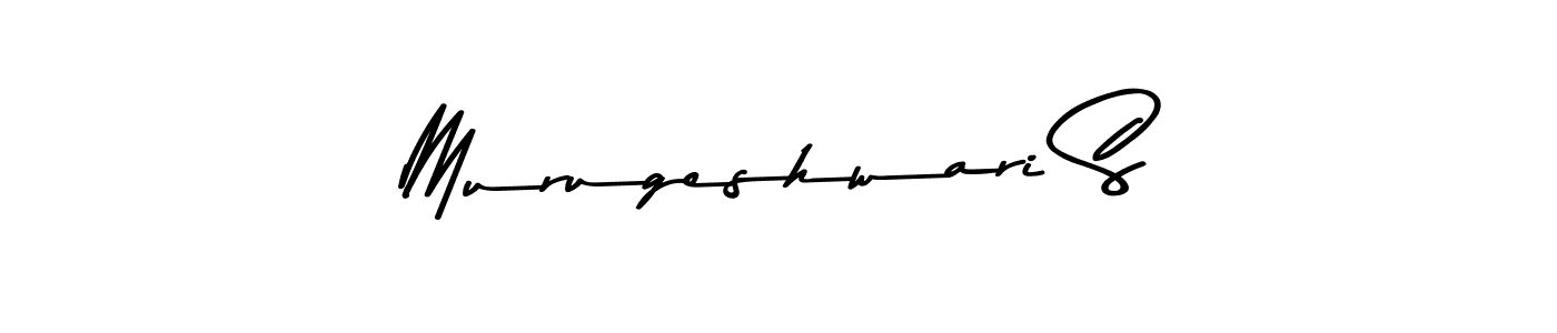Make a beautiful signature design for name Murugeshwari S. With this signature (Asem Kandis PERSONAL USE) style, you can create a handwritten signature for free. Murugeshwari S signature style 9 images and pictures png