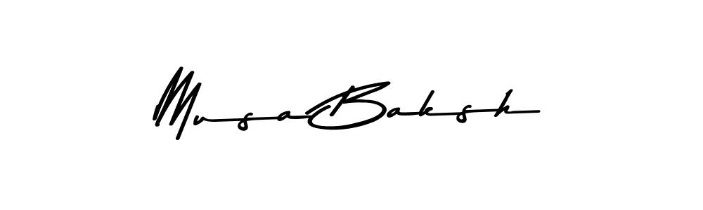 The best way (Asem Kandis PERSONAL USE) to make a short signature is to pick only two or three words in your name. The name Musa Baksh include a total of six letters. For converting this name. Musa Baksh signature style 9 images and pictures png