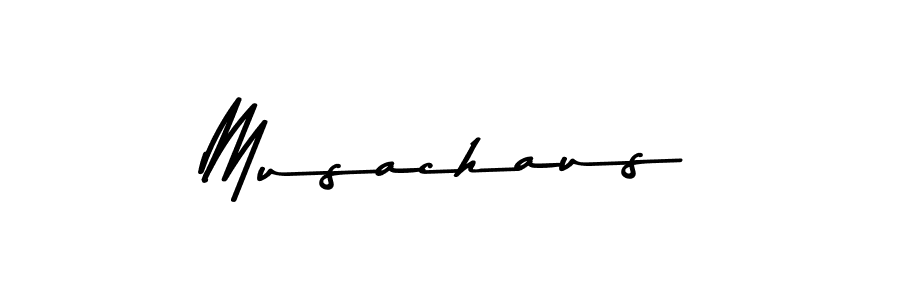 Use a signature maker to create a handwritten signature online. With this signature software, you can design (Asem Kandis PERSONAL USE) your own signature for name Musachaus. Musachaus signature style 9 images and pictures png