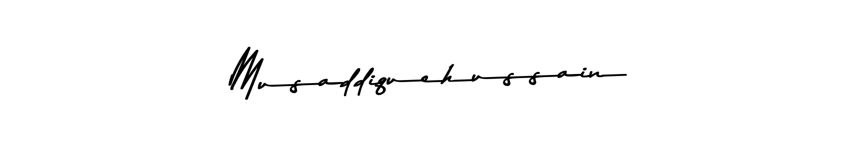 Make a beautiful signature design for name Musaddiquehussain. With this signature (Asem Kandis PERSONAL USE) style, you can create a handwritten signature for free. Musaddiquehussain signature style 9 images and pictures png