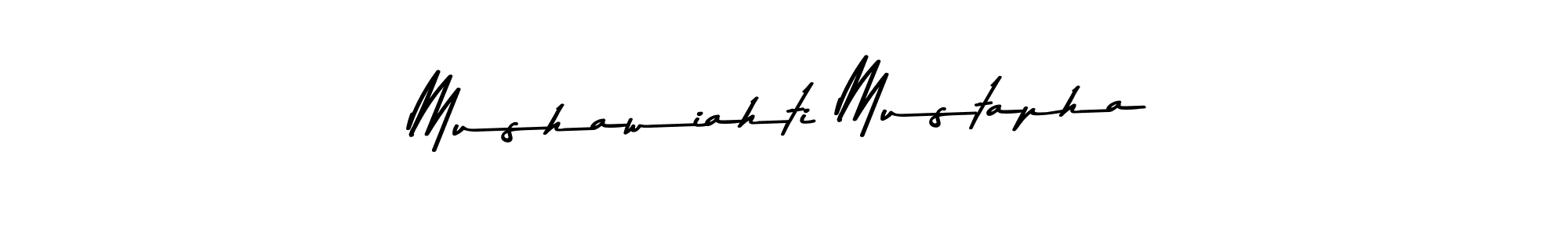 Mushawiahti Mustapha stylish signature style. Best Handwritten Sign (Asem Kandis PERSONAL USE) for my name. Handwritten Signature Collection Ideas for my name Mushawiahti Mustapha. Mushawiahti Mustapha signature style 9 images and pictures png