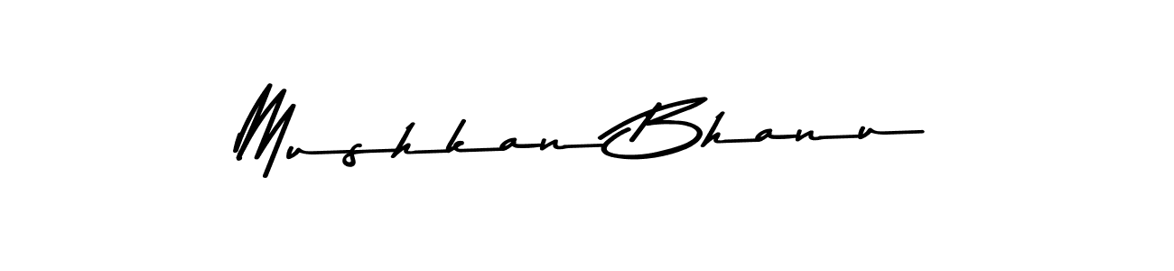 Use a signature maker to create a handwritten signature online. With this signature software, you can design (Asem Kandis PERSONAL USE) your own signature for name Mushkan Bhanu. Mushkan Bhanu signature style 9 images and pictures png