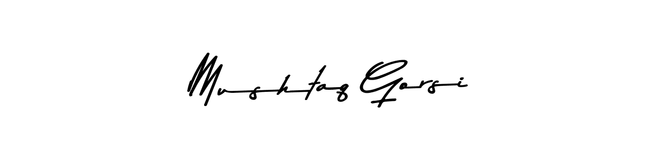 Create a beautiful signature design for name Mushtaq Gorsi. With this signature (Asem Kandis PERSONAL USE) fonts, you can make a handwritten signature for free. Mushtaq Gorsi signature style 9 images and pictures png