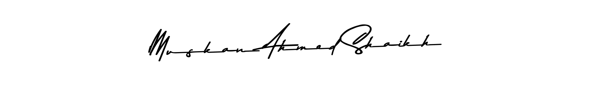 How to make Muskan Ahmed Shaikh signature? Asem Kandis PERSONAL USE is a professional autograph style. Create handwritten signature for Muskan Ahmed Shaikh name. Muskan Ahmed Shaikh signature style 9 images and pictures png