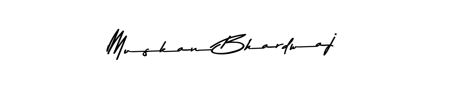 Design your own signature with our free online signature maker. With this signature software, you can create a handwritten (Asem Kandis PERSONAL USE) signature for name Muskan Bhardwaj. Muskan Bhardwaj signature style 9 images and pictures png
