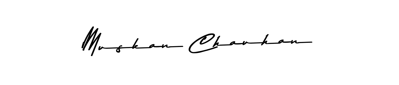The best way (Asem Kandis PERSONAL USE) to make a short signature is to pick only two or three words in your name. The name Muskan Chauhan include a total of six letters. For converting this name. Muskan Chauhan signature style 9 images and pictures png