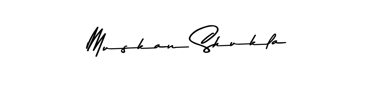 Create a beautiful signature design for name Muskan Shukla. With this signature (Asem Kandis PERSONAL USE) fonts, you can make a handwritten signature for free. Muskan Shukla signature style 9 images and pictures png
