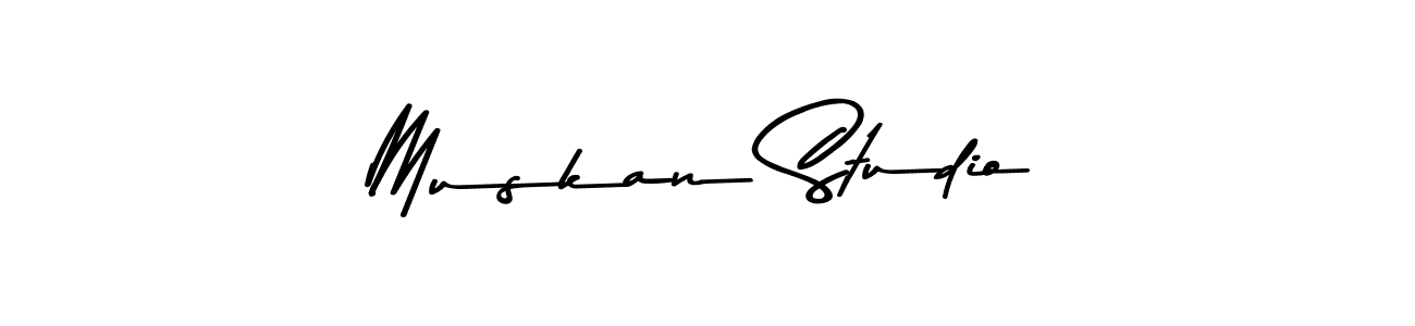 Use a signature maker to create a handwritten signature online. With this signature software, you can design (Asem Kandis PERSONAL USE) your own signature for name Muskan Studio. Muskan Studio signature style 9 images and pictures png