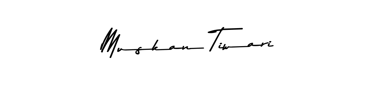 How to make Muskan Tiwari signature? Asem Kandis PERSONAL USE is a professional autograph style. Create handwritten signature for Muskan Tiwari name. Muskan Tiwari signature style 9 images and pictures png