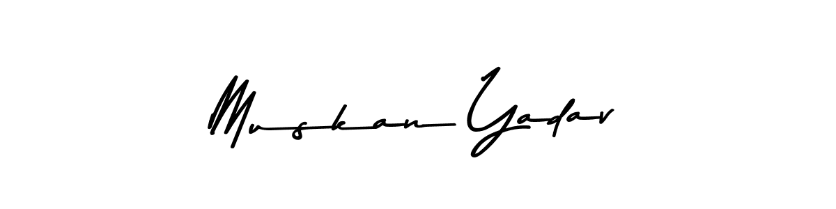 Muskan Yadav stylish signature style. Best Handwritten Sign (Asem Kandis PERSONAL USE) for my name. Handwritten Signature Collection Ideas for my name Muskan Yadav. Muskan Yadav signature style 9 images and pictures png