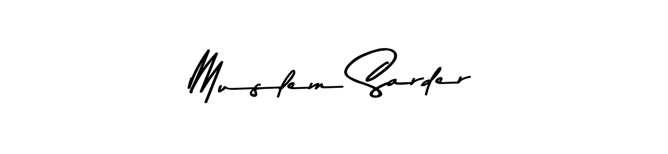 How to make Muslem Sarder signature? Asem Kandis PERSONAL USE is a professional autograph style. Create handwritten signature for Muslem Sarder name. Muslem Sarder signature style 9 images and pictures png