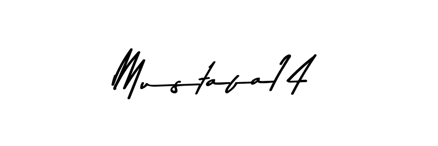 Make a beautiful signature design for name Mustafa14. With this signature (Asem Kandis PERSONAL USE) style, you can create a handwritten signature for free. Mustafa14 signature style 9 images and pictures png