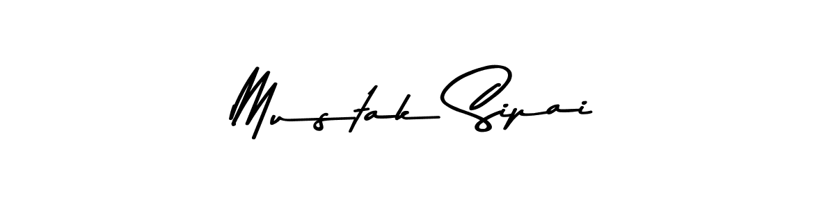 How to make Mustak Sipai name signature. Use Asem Kandis PERSONAL USE style for creating short signs online. This is the latest handwritten sign. Mustak Sipai signature style 9 images and pictures png