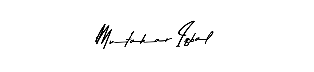 How to make Mutahar Iqbal signature? Asem Kandis PERSONAL USE is a professional autograph style. Create handwritten signature for Mutahar Iqbal name. Mutahar Iqbal signature style 9 images and pictures png