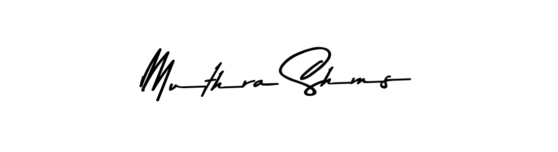How to make Muthra Shms signature? Asem Kandis PERSONAL USE is a professional autograph style. Create handwritten signature for Muthra Shms name. Muthra Shms signature style 9 images and pictures png