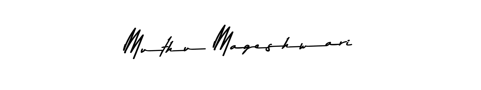 How to make Muthu Mageshwari name signature. Use Asem Kandis PERSONAL USE style for creating short signs online. This is the latest handwritten sign. Muthu Mageshwari signature style 9 images and pictures png