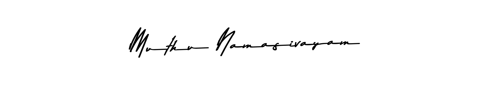 Design your own signature with our free online signature maker. With this signature software, you can create a handwritten (Asem Kandis PERSONAL USE) signature for name Muthu Namasivayam. Muthu Namasivayam signature style 9 images and pictures png