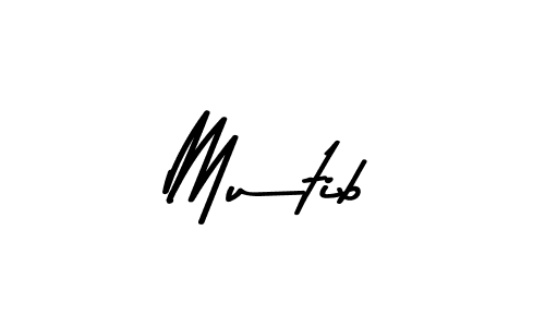Make a beautiful signature design for name Mutib. With this signature (Asem Kandis PERSONAL USE) style, you can create a handwritten signature for free. Mutib signature style 9 images and pictures png