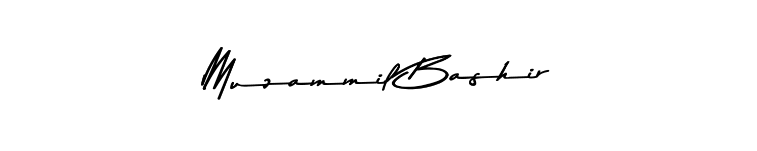 Design your own signature with our free online signature maker. With this signature software, you can create a handwritten (Asem Kandis PERSONAL USE) signature for name Muzammil Bashir. Muzammil Bashir signature style 9 images and pictures png