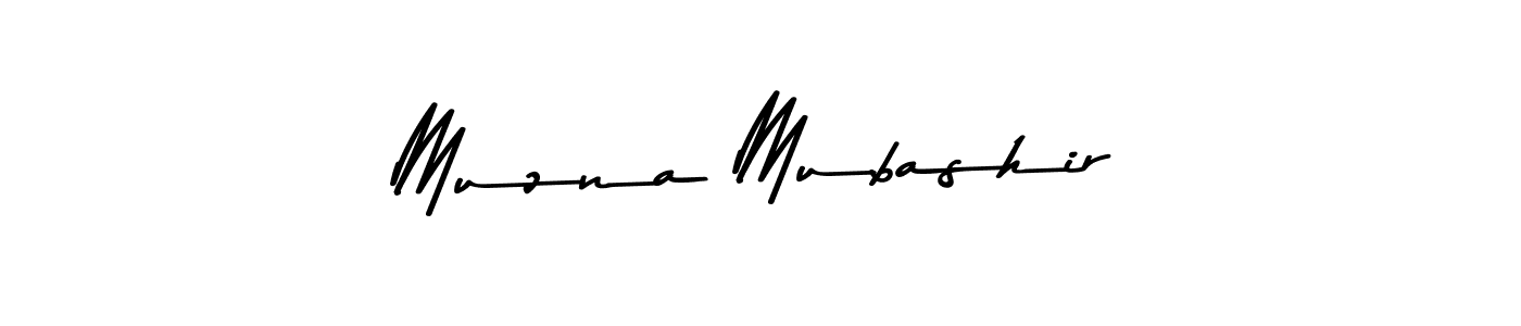 How to make Muzna Mubashir signature? Asem Kandis PERSONAL USE is a professional autograph style. Create handwritten signature for Muzna Mubashir name. Muzna Mubashir signature style 9 images and pictures png