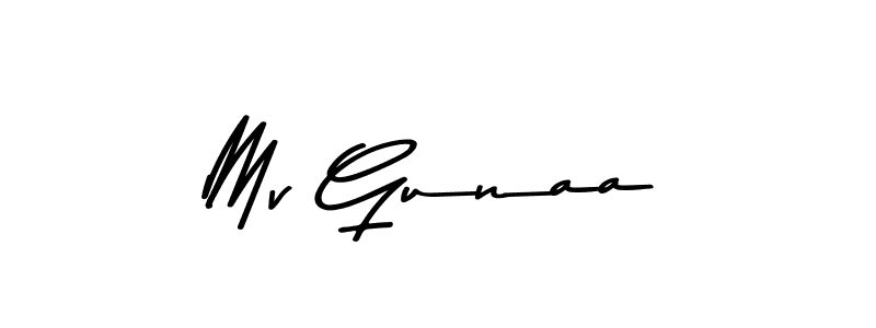 Make a beautiful signature design for name Mv Gunaa. Use this online signature maker to create a handwritten signature for free. Mv Gunaa signature style 9 images and pictures png