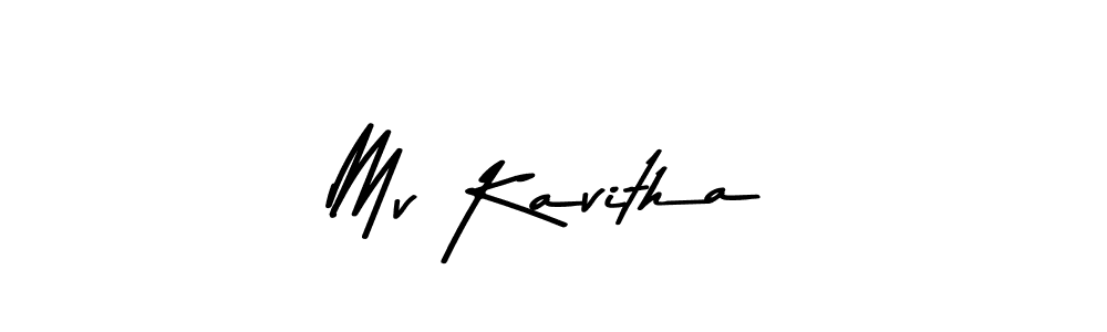 Also we have Mv Kavitha name is the best signature style. Create professional handwritten signature collection using Asem Kandis PERSONAL USE autograph style. Mv Kavitha signature style 9 images and pictures png