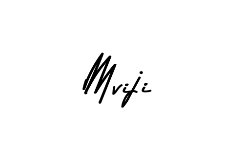 How to make Mviji name signature. Use Asem Kandis PERSONAL USE style for creating short signs online. This is the latest handwritten sign. Mviji signature style 9 images and pictures png